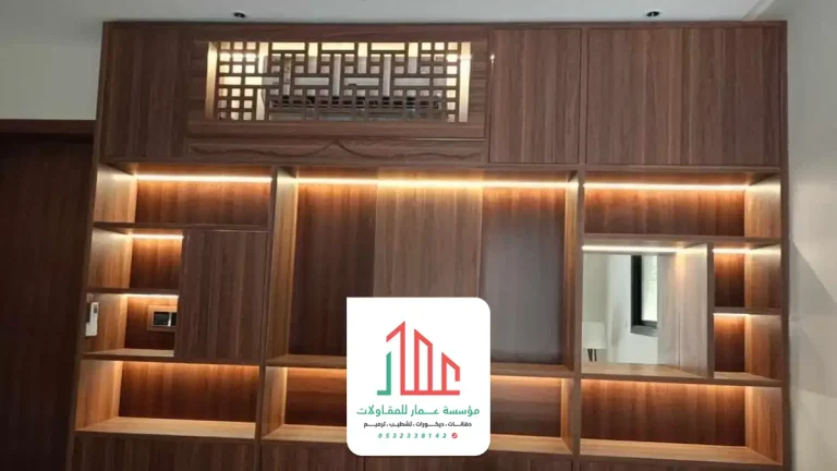 ديكورات شاشات التلفزيون بالرياض