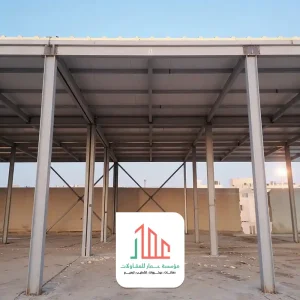 تغطية مواقف سيارات بالساندوتش بانل
