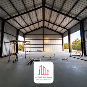 هناجر ساندوتش بانل للمستودعات مع هيكل حديد