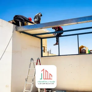 مظلات أسطح المنازل ساندوتش بانل بالرياض